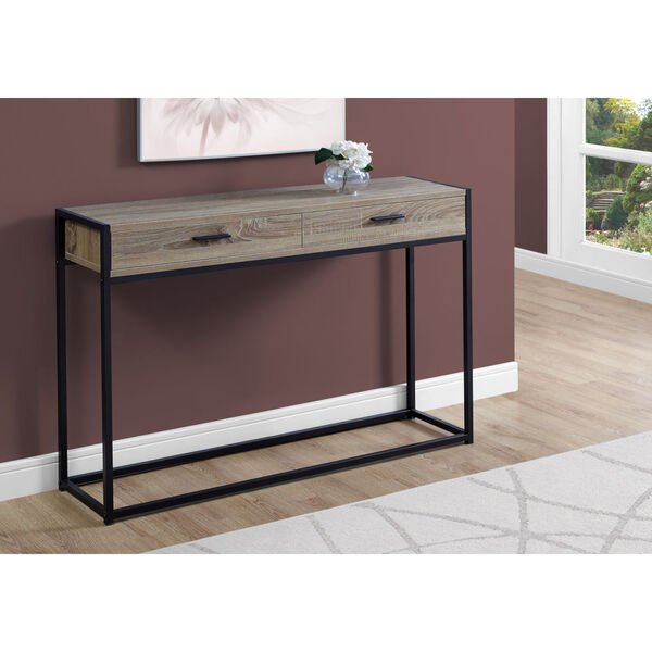 Adair Dark Taupe 12-Inch Console Table, image 3